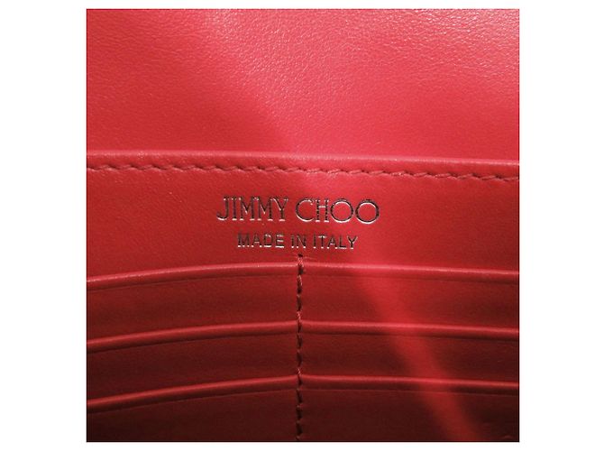 Borsa a spalla in pelle con borchie Varenne di Jimmy Choo Rosso - vista 8