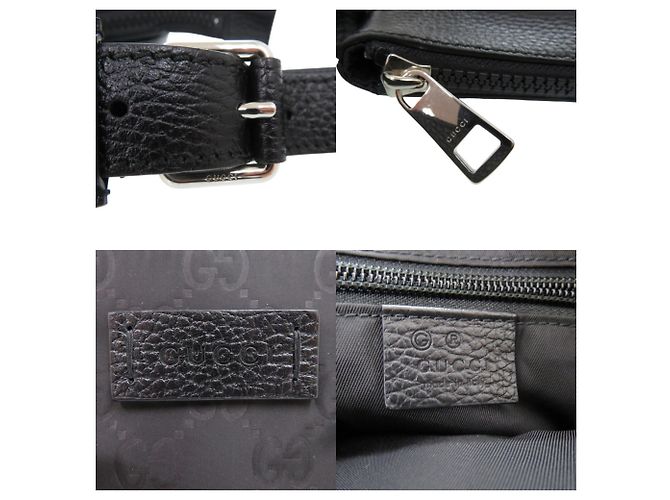 Gucci GG Muster Guccissima Schultertasche Schwarz - Ansicht 10