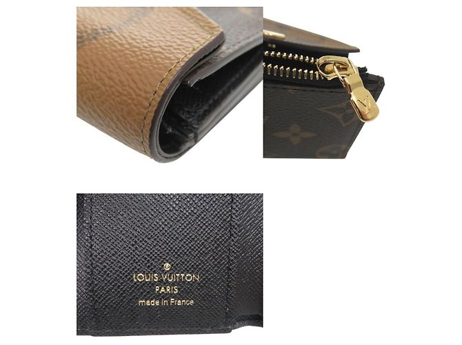 Cartera Zoe Monogram de tres pliegues Louis Vuitton Castaño Monograma - vista 10