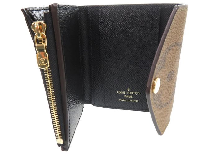 Cartera Zoe Monogram de tres pliegues Louis Vuitton Castaño Monograma - vista 4