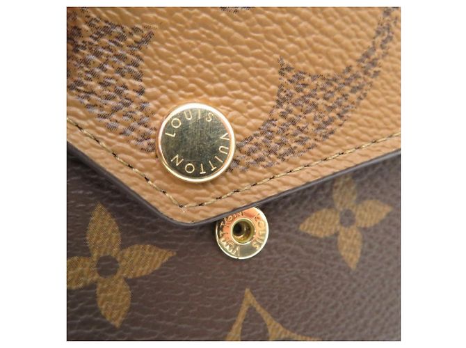 Cartera Zoe Monogram de tres pliegues Louis Vuitton Castaño Monograma - vista 8