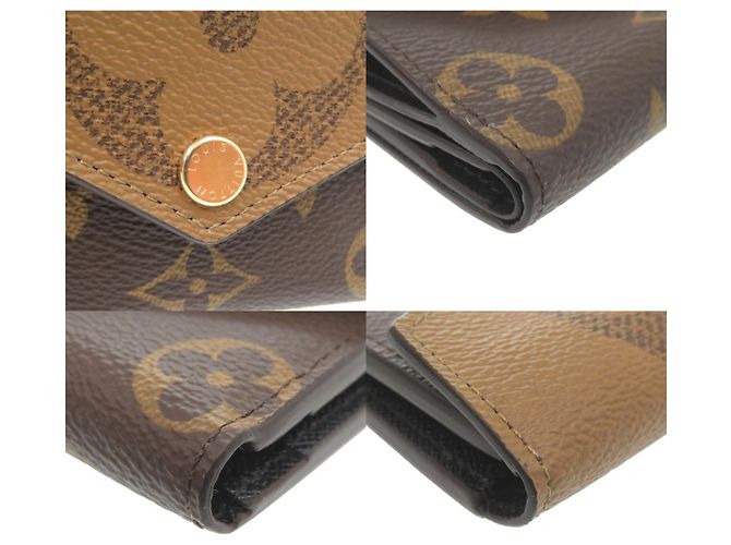 Cartera Zoe Monogram de tres pliegues Louis Vuitton Castaño Monograma - vista 9