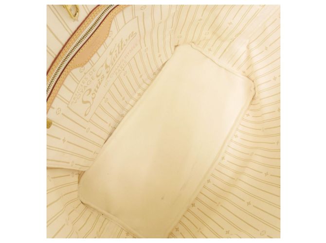 Borsa tote Louis Vuitton Neverfull GM Damier Azur Bianco - vista 5