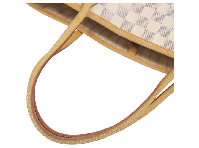 Borsa tote Louis Vuitton Neverfull GM Damier Azur Bianco - vista 7