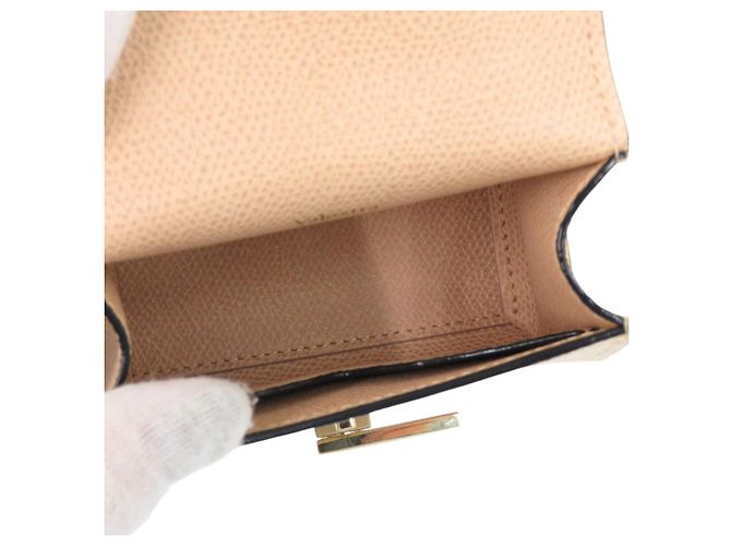 Borsa Valextra Iside 2 in 1 in pelle di vitello beige - vista 6