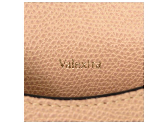 Borsa Valextra Iside 2 in 1 in pelle di vitello beige - vista 7