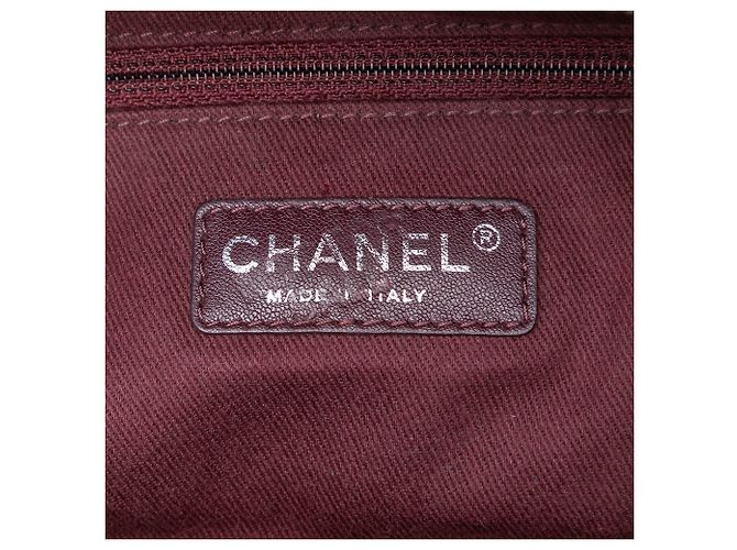 Borsa da bowling in pelle di vitello intrecciata Chanel Blue CC - vista 5