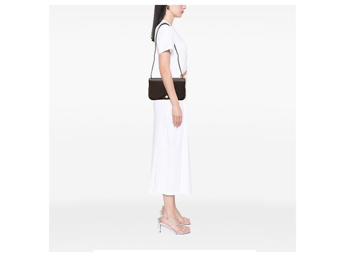 Bolso Colorado PM en Vache Liege y Toile marrón Hermès Castaño Marrón oscuro - vista 7
