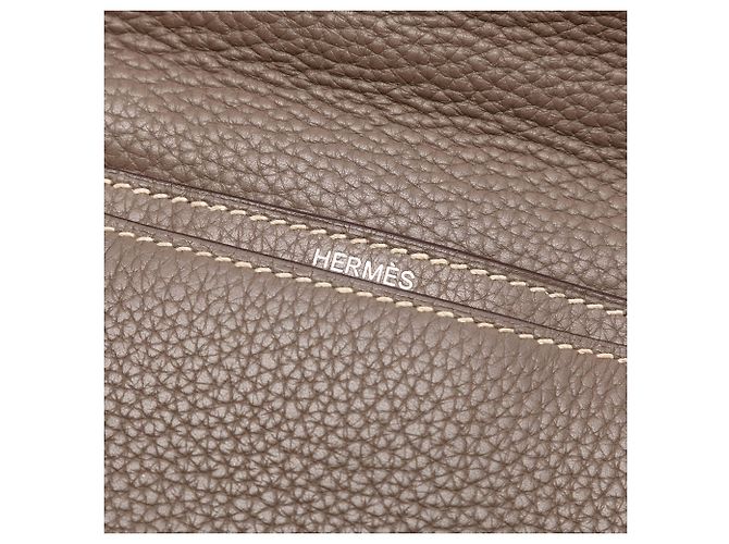 Borsa Depeches 40 in Togo marrone Hermès Marrone scuro - vista 5