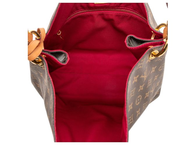 Louis Vuitton Borsa Graceful MM Monogram Marrone - vista 4