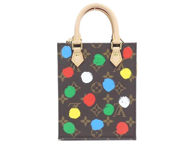 Borsa Petite Sac Plat Monogram Louis Vuitton Marrone - vista 2
