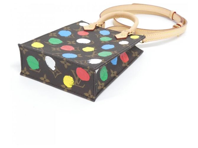 Borsa Petite Sac Plat Monogram Louis Vuitton Marrone - vista 3