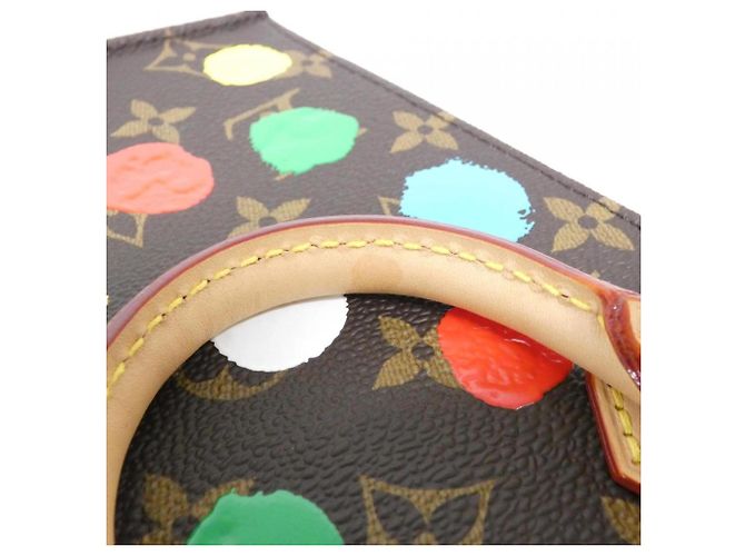 Borsa Petite Sac Plat Monogram Louis Vuitton Marrone - vista 5