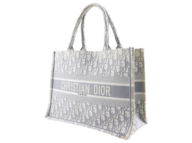 Borsa Book Tote Medium Christian Dior Grigio - vista 2
