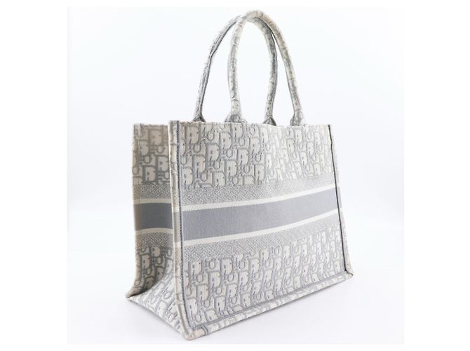 Borsa Book Tote Medium Christian Dior Grigio - vista 3