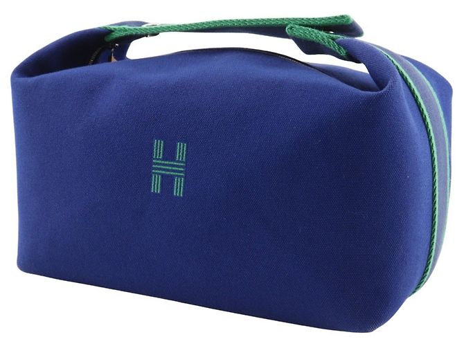 Borsa Hermès BRIDE A BLACK GM Blu - vista 2