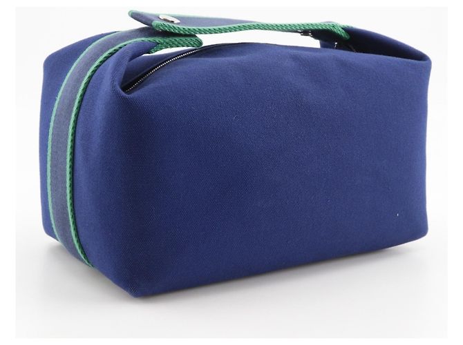Borsa Hermès BRIDE A BLACK GM Blu - vista 3