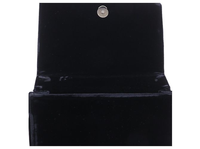 Prada Vintage Samt-Handtasche Schwarz - Ansicht 10