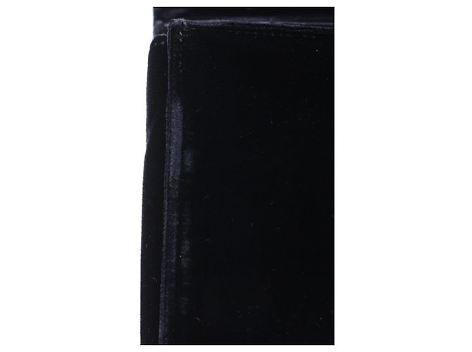Prada Vintage Samt-Handtasche Schwarz - Ansicht 11