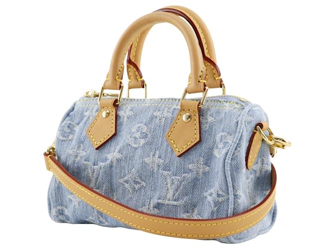 Borsa a mano Nano Speedy Louis Vuitton Blu chiaro - vista 2