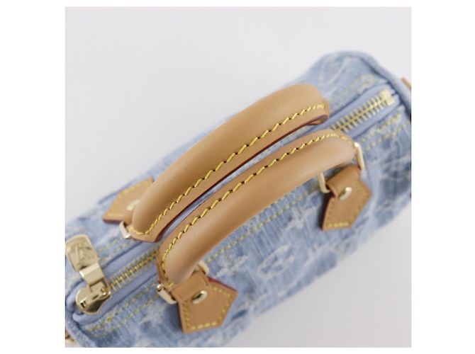 Borsa a mano Nano Speedy Louis Vuitton Blu chiaro - vista 6