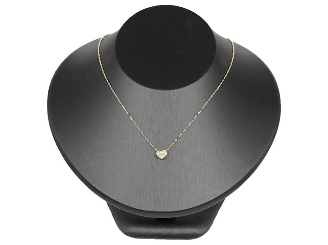 Collana a forma di cuore pavé Tiffany & Co. in oro giallo 18K D'oro - vista 2