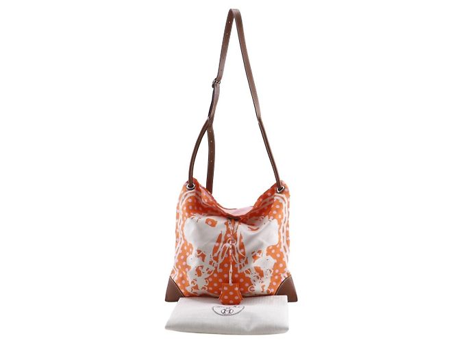 Borsa a Spalla Silky City PM di Hermès Arancione - view 19