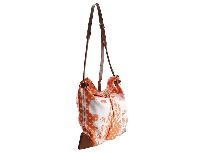 Borsa a Spalla Silky City PM di Hermès Arancione - view 3