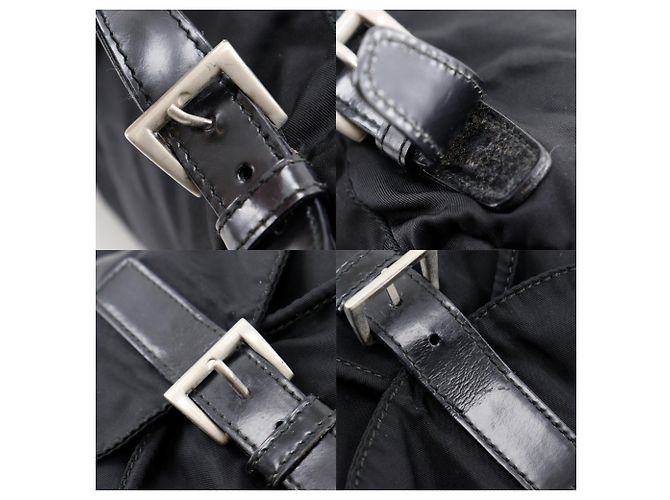 Prada Nylon-Rucksack / Tagesrucksack Schwarz - Ansicht 12