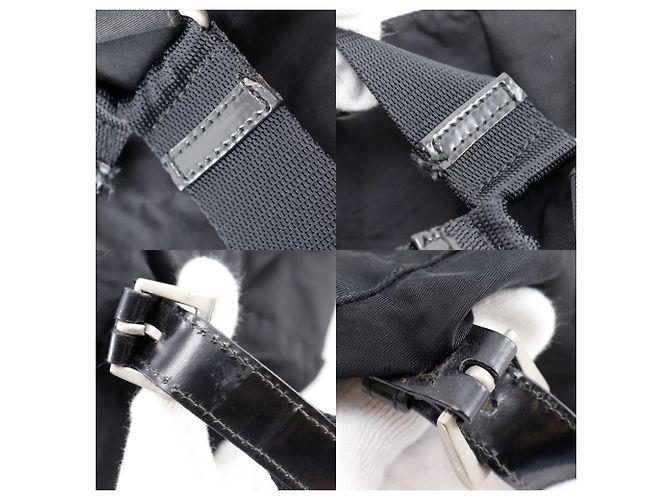 Prada Nylon-Rucksack / Tagesrucksack Schwarz - Ansicht 16