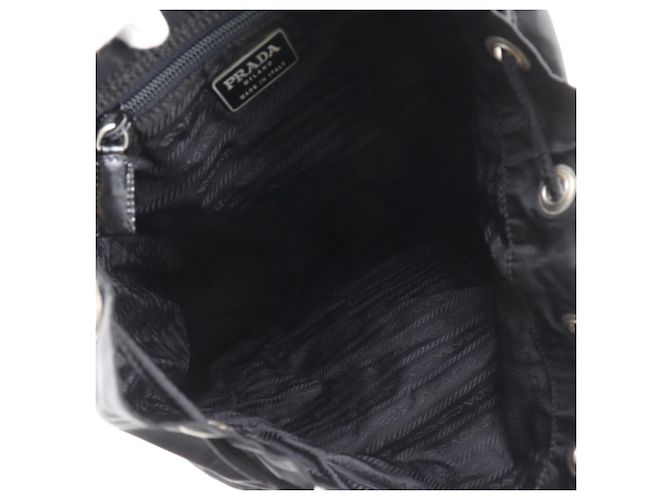 Prada Nylon-Rucksack / Tagesrucksack Schwarz - Ansicht 5