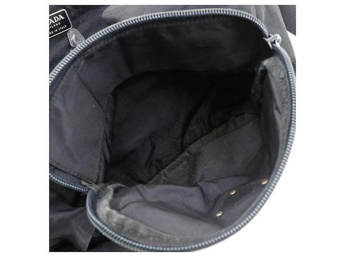 Prada Nylon-Rucksack / Tagesrucksack Schwarz - Ansicht 7
