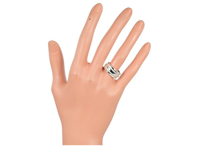 Anello Doppia Linea Rigata Atlas di Tiffany & Co. Argento - vista 2