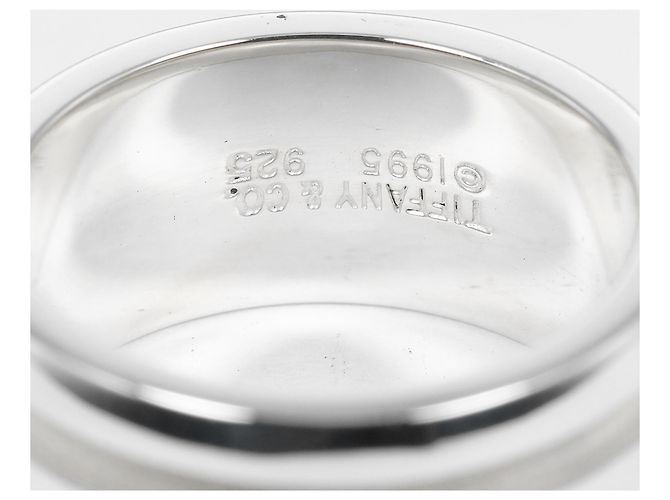 Anello Doppia Linea Rigata Atlas di Tiffany & Co. Argento - vista 4