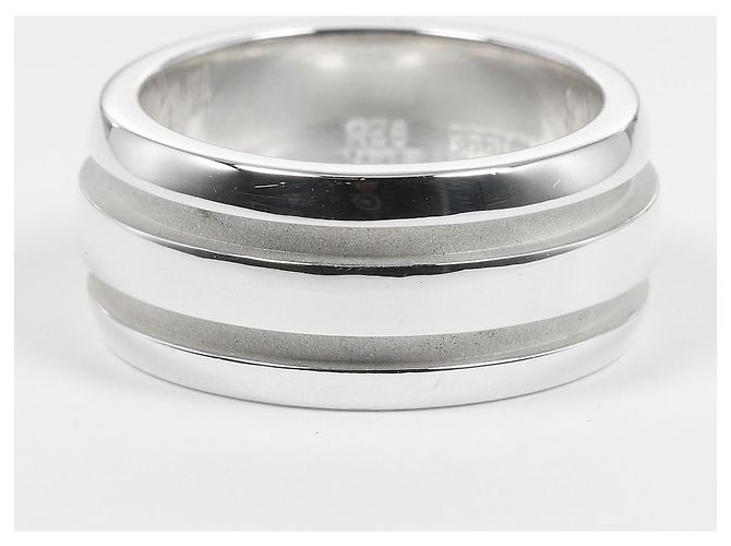 Anello Doppia Linea Rigata Atlas di Tiffany & Co. Argento - vista 5