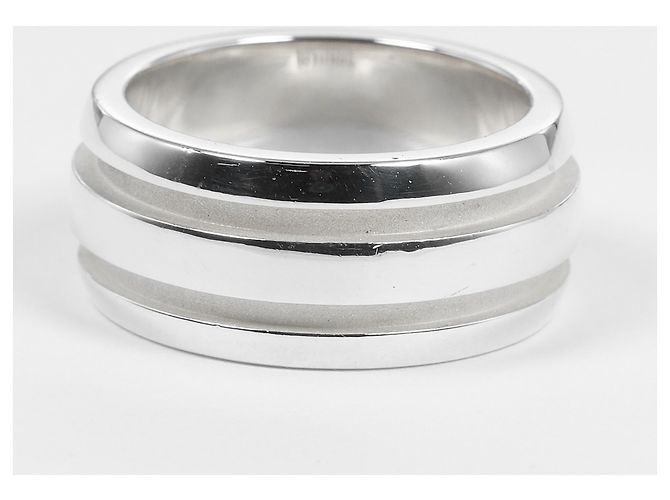Anello Doppia Linea Rigata Atlas di Tiffany & Co. Argento - vista 6