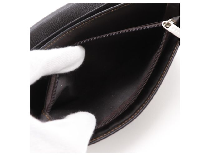 Céline Cartera Larga Triomphe Celine en Denim Marino Azul marino - vista 11