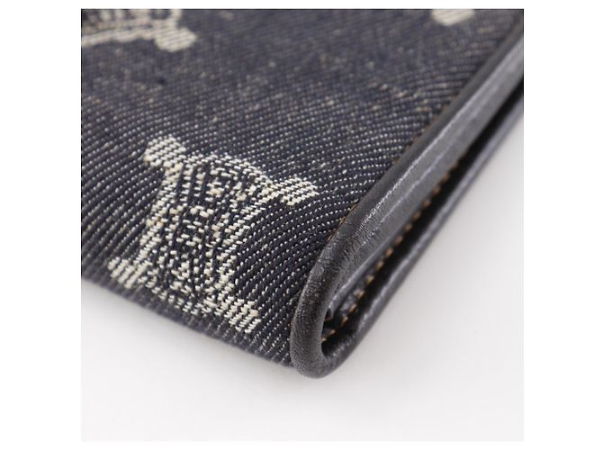 Céline Cartera Larga Triomphe Celine en Denim Marino Azul marino - vista 7