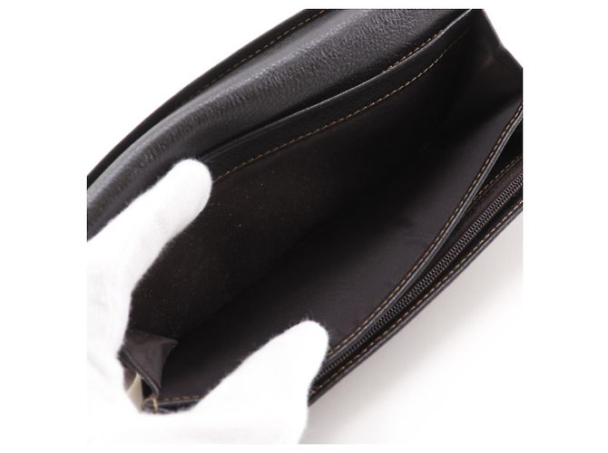 Céline Cartera Larga Triomphe Celine en Denim Marino Azul marino - vista 9