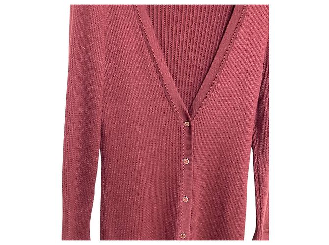 Autre Marque Cardigan Slender FOXEY Castaño Burdeos - vista 2