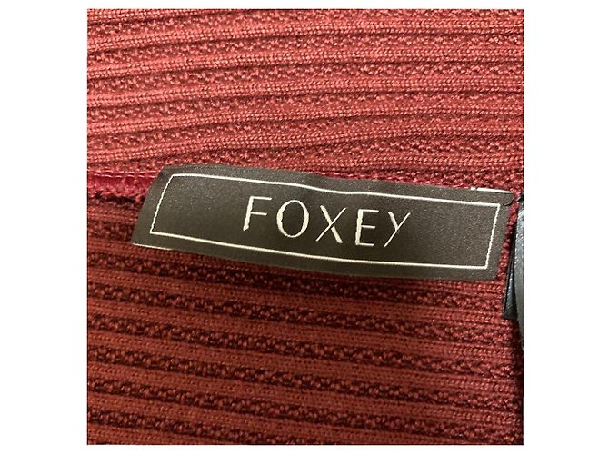 Autre Marque Cardigan Slender FOXEY Castaño Burdeos - vista 6