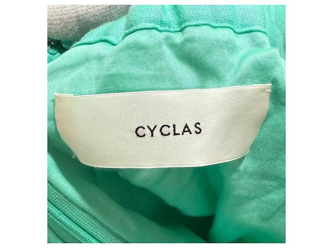 Autre Marque Falda Acampanada CYCLAS 100% Lino Verde Verde claro - vista 5