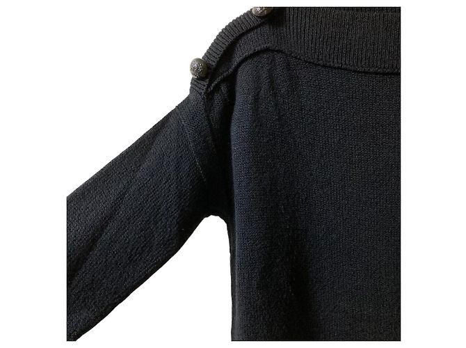 Autre Marque Strickpullover BLAMINK C 5G TENJIKU BN LS Schwarz - Ansicht 3