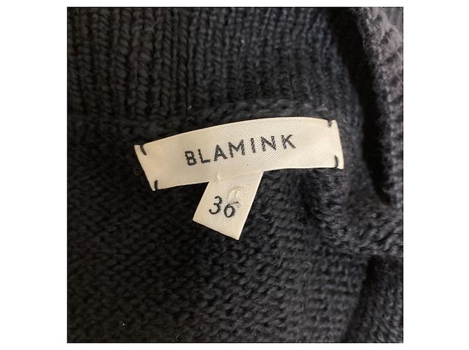Autre Marque Strickpullover BLAMINK C 5G TENJIKU BN LS Schwarz - Ansicht 7