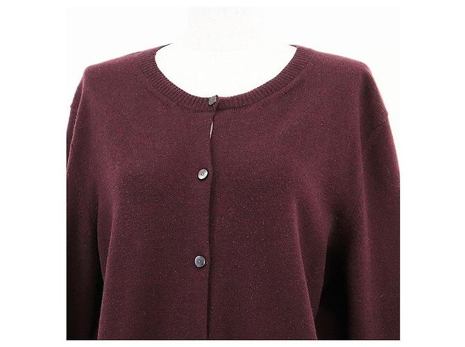 Hermès Hermes Wollstrickjacke Braun Bordeaux - Ansicht 2