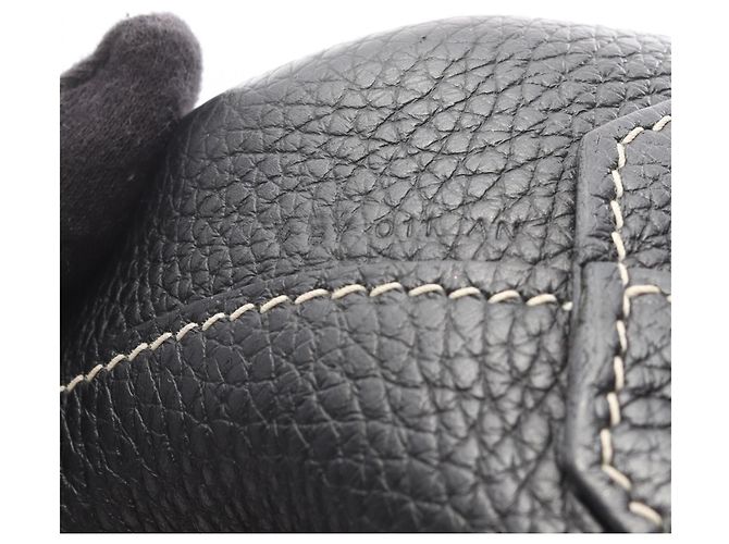 Borsa Tote Hermès Double Sens 45 Nero Blu navy - vista 5