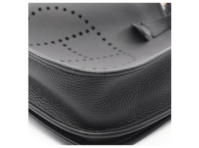 Borsa a Spalla Hermès Evelyn 3 Trois PM Nero - vista 6