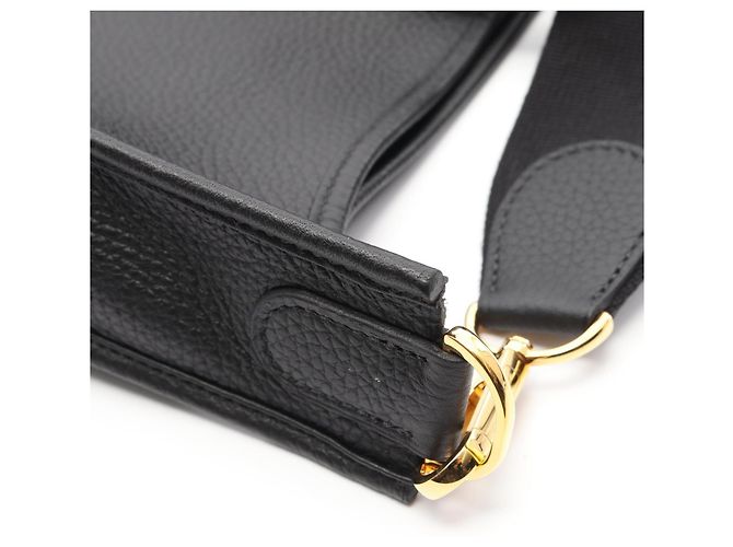 Borsa a Spalla Hermès Evelyn 3 Trois PM Nero - vista 7