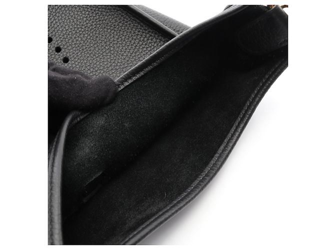 Borsa a Spalla Hermès Evelyn 3 Trois PM Nero - vista 9