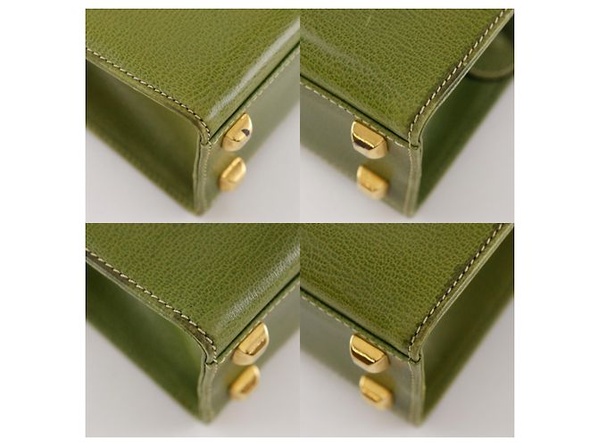 Bolsa de ombro em couro verde Salvatore Ferragamo - vista 4